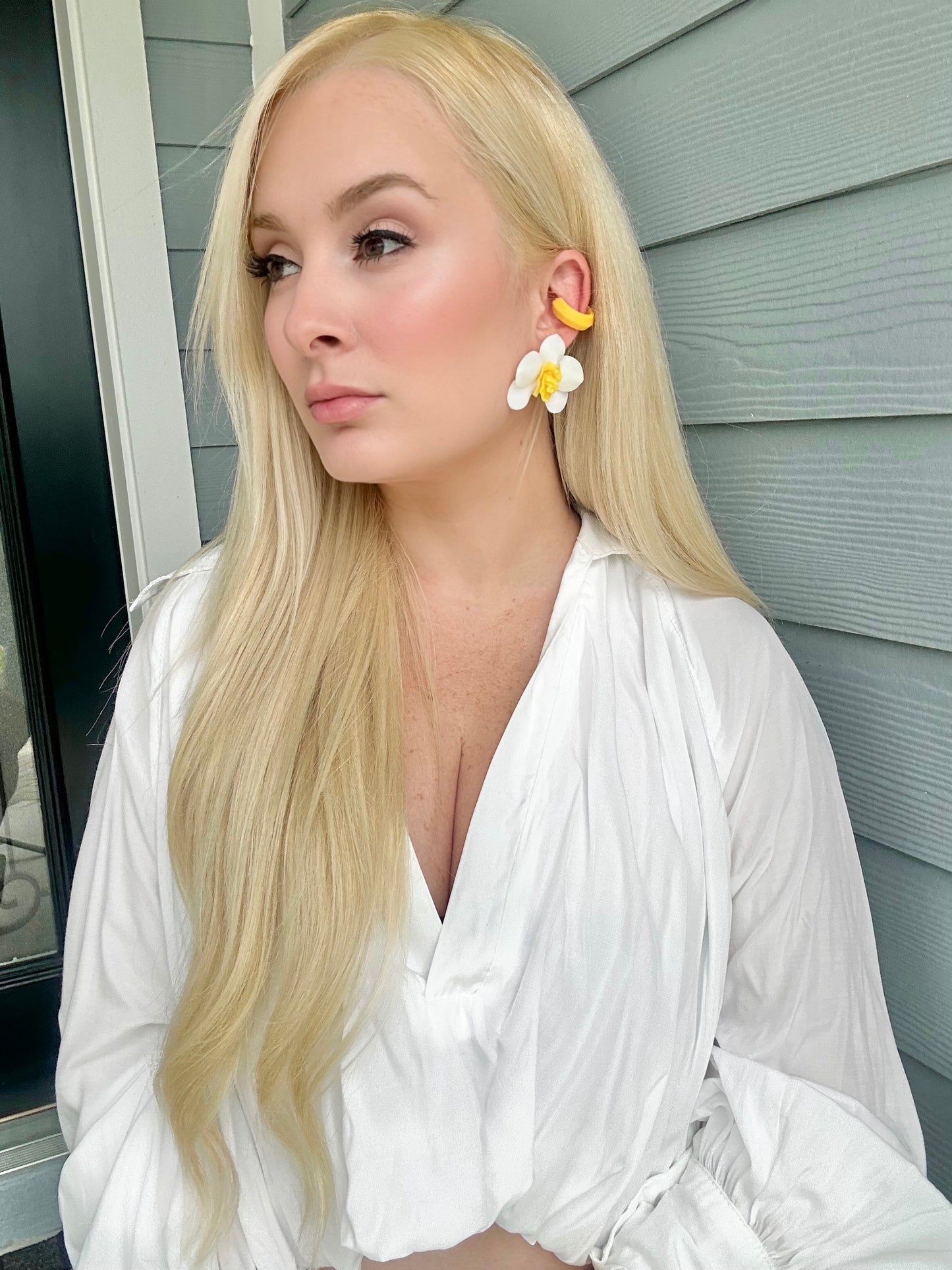 Summer Orchid earring