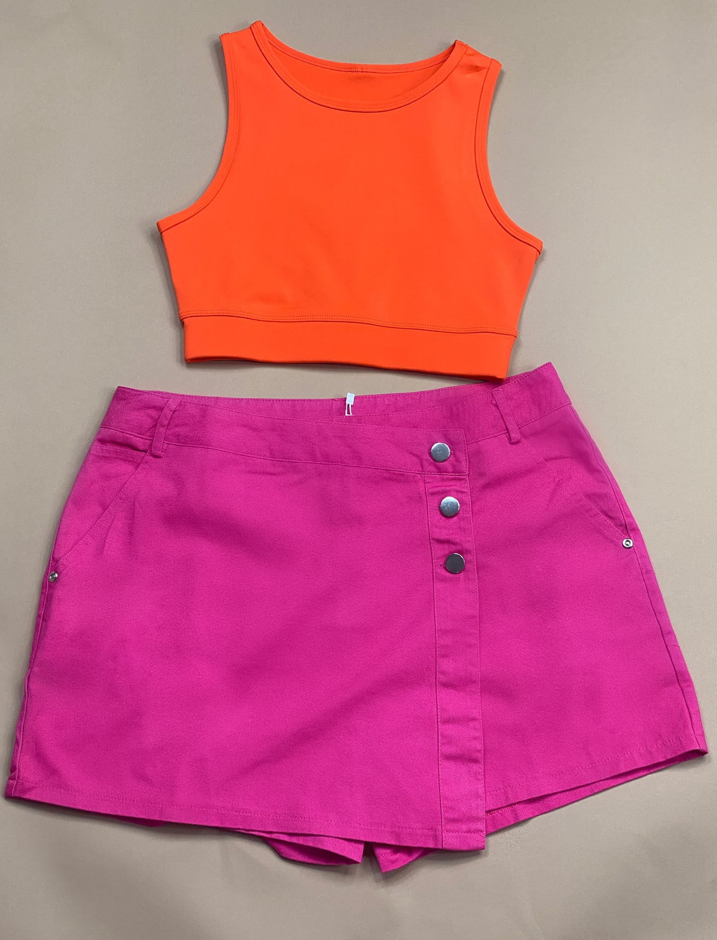 Pink Abstract shorts