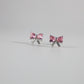 Girls Pink Bow earrings