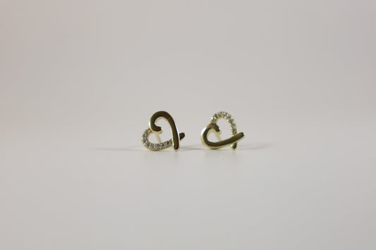 Divine Mini Heart Earrings