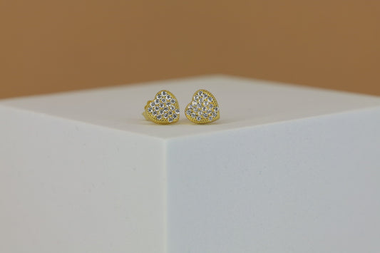 T Heart Earrings