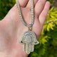 Prong Hamsa Pendant