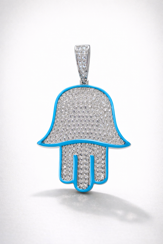 Blues Hamsa Pendant