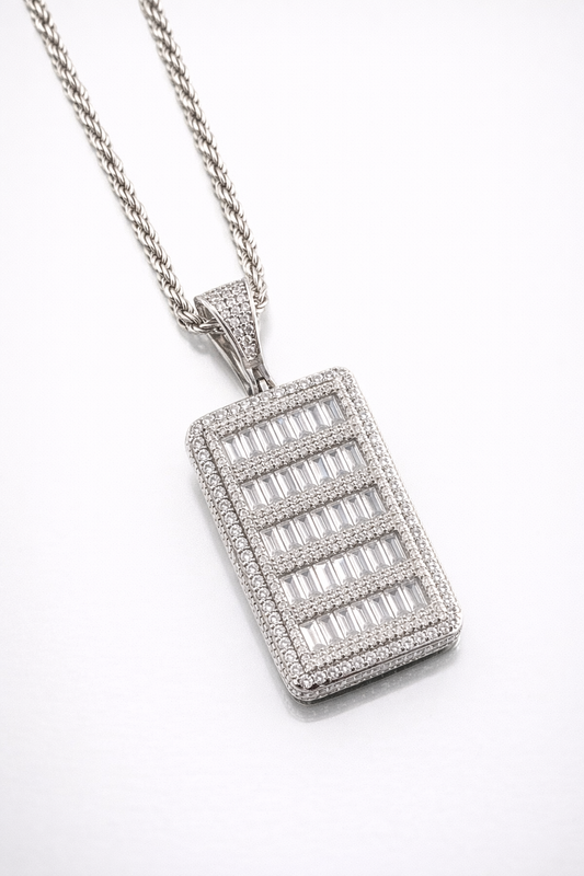 Ice Baguette Pendant