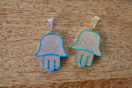 Blues Hamsa Pendant